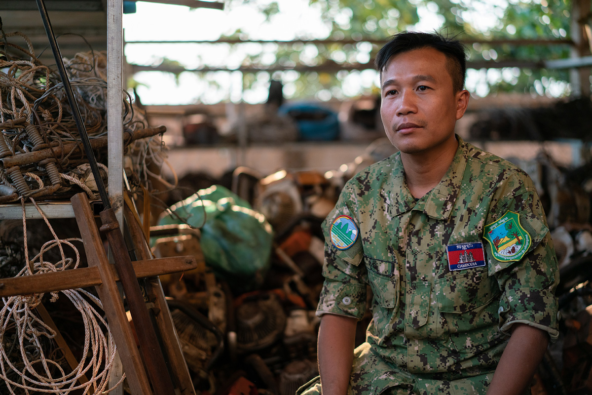 Ly Bora - deputy director of the Srepok Wildlife Sanctuary, in Sen Monorom